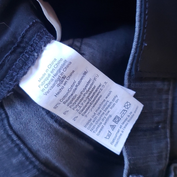 Madewell 9" high rise skinny black fade wash distress knee women's jeans size 25 - Picture 9 of 9